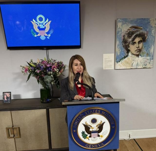 Dr. Zakira Hekmat, at the invitation of the United States Mission to the United Nations: Examining the challenges of Afghan women and girls and refugees